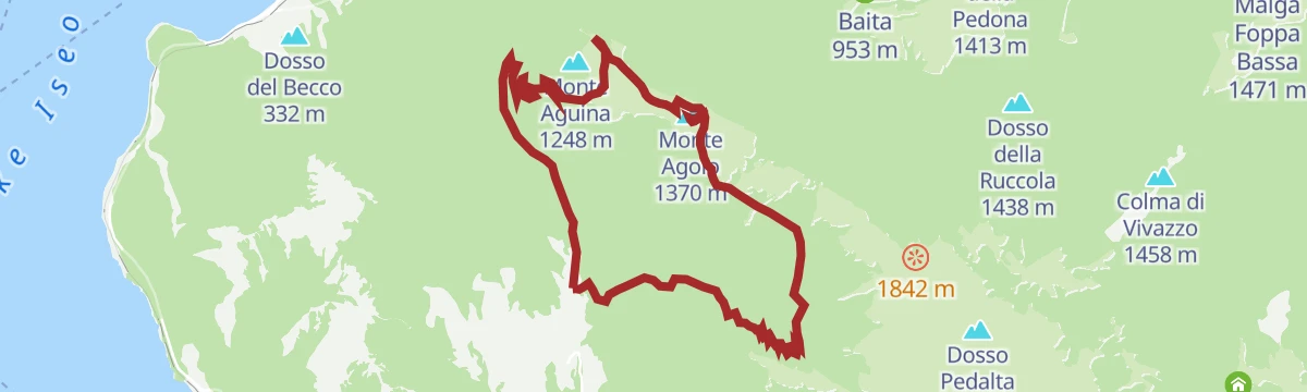 Route map: Tredici piante sul Monte Angolo